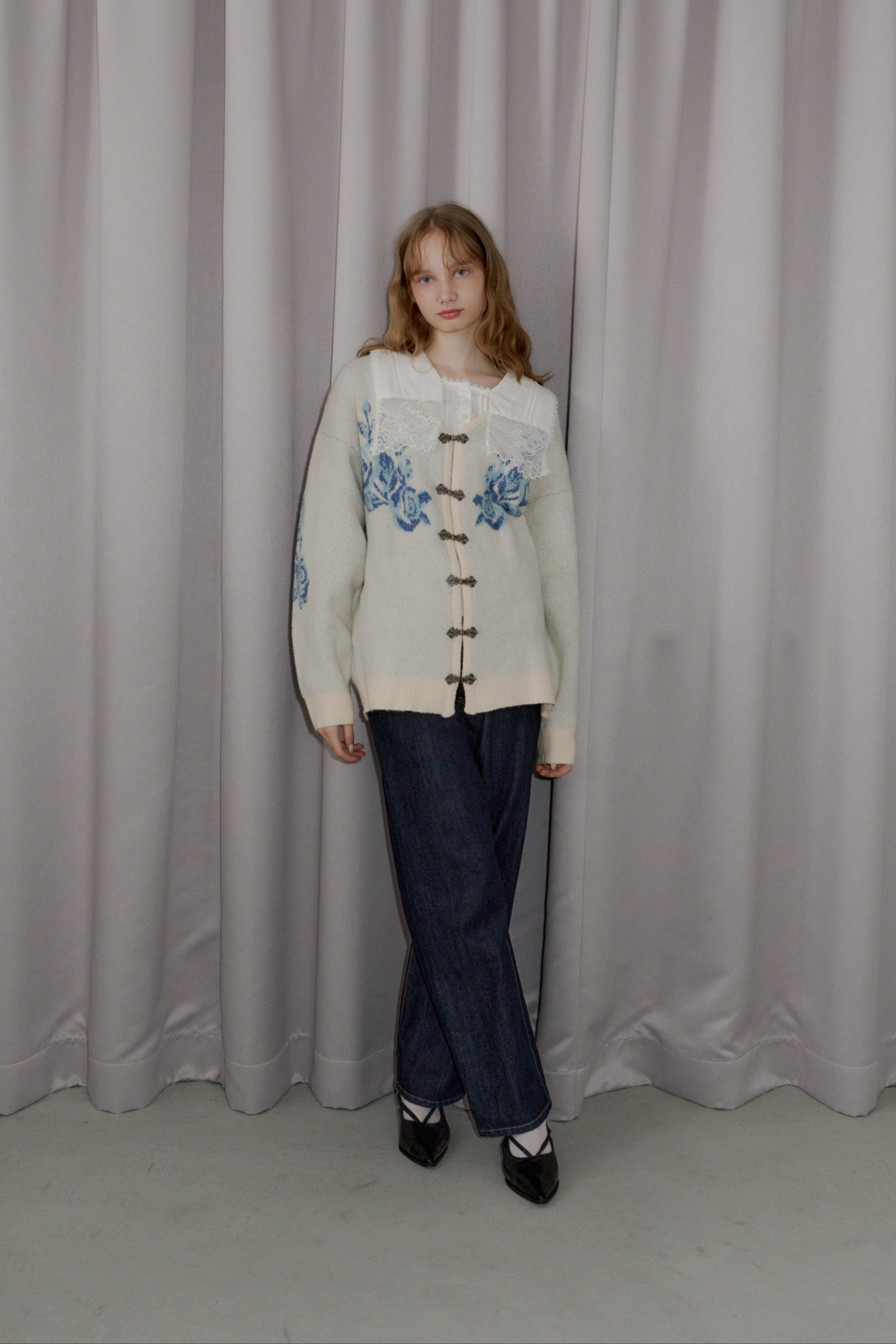 flower china cardigan