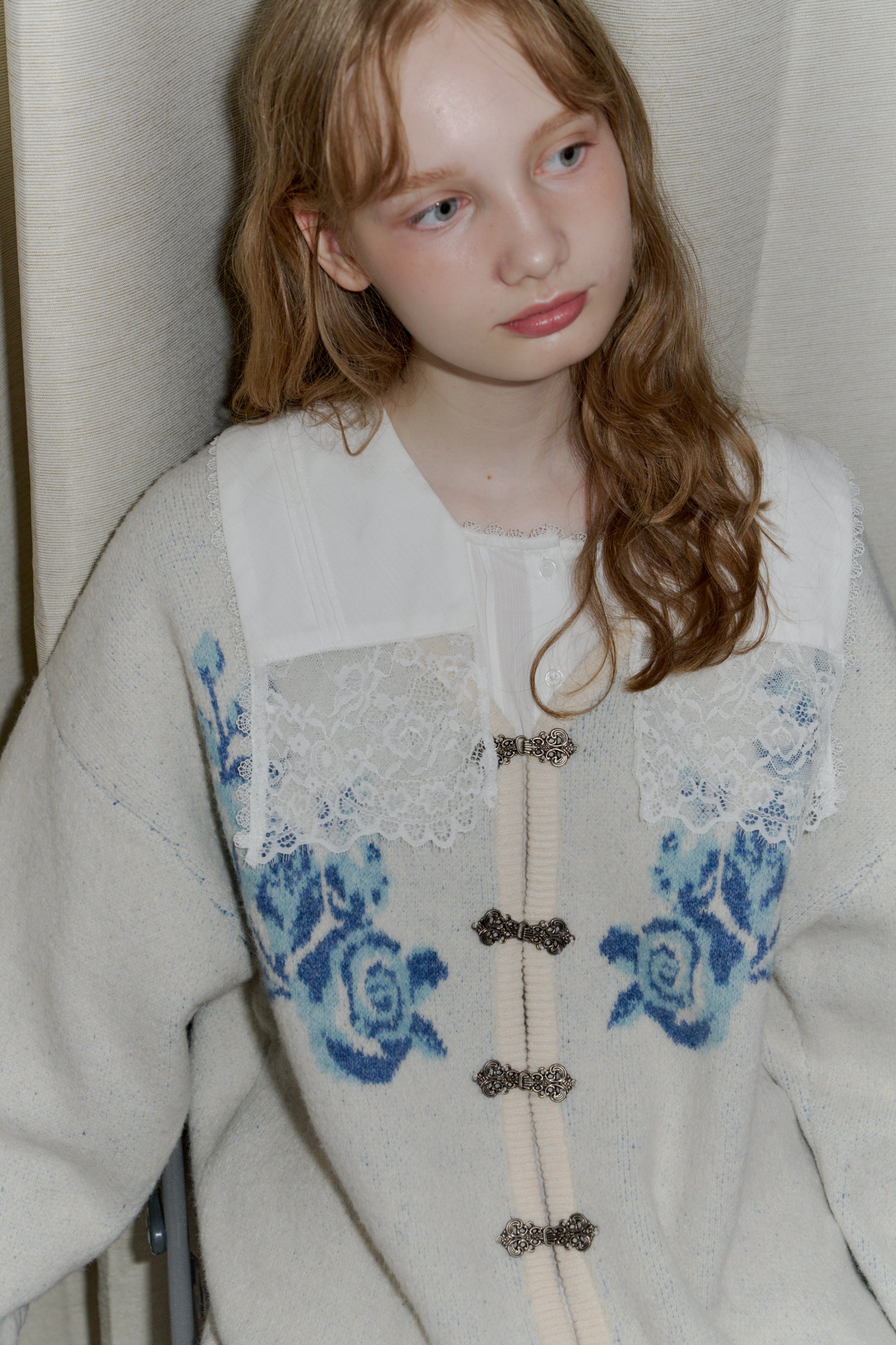 flower china cardigan