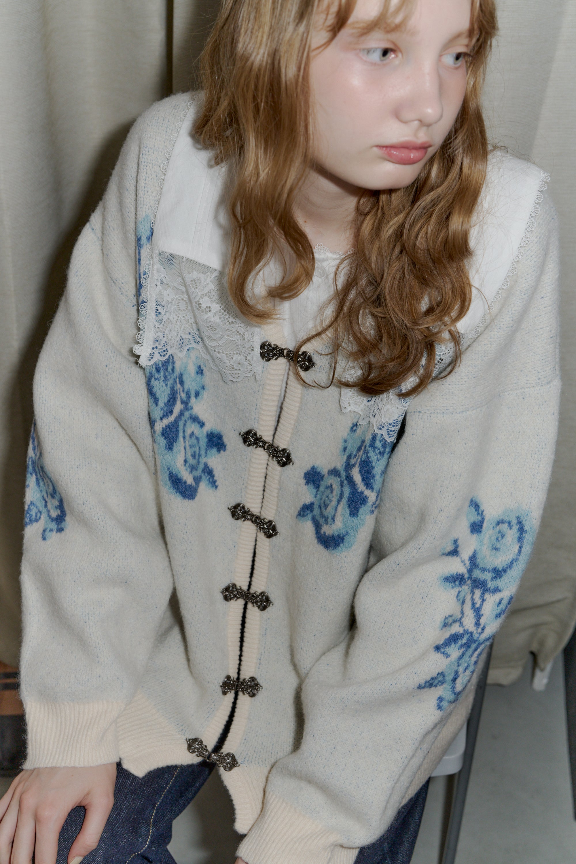 flower china cardigan