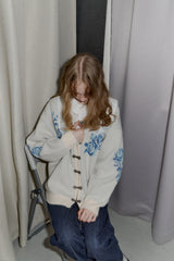 flower china cardigan【 10/15(wed.) 20:00〜release start 】