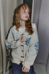 flower china cardigan【 10/15(wed.) 20:00〜release start 】