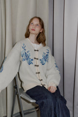 flower china cardigan【 10/15(wed.) 20:00〜release start 】