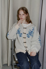 flower china cardigan【 10/15(wed.) 20:00〜release start 】
