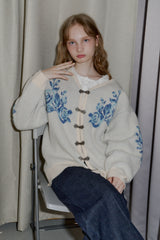 flower china cardigan【 10/15(wed.) 20:00〜release start 】