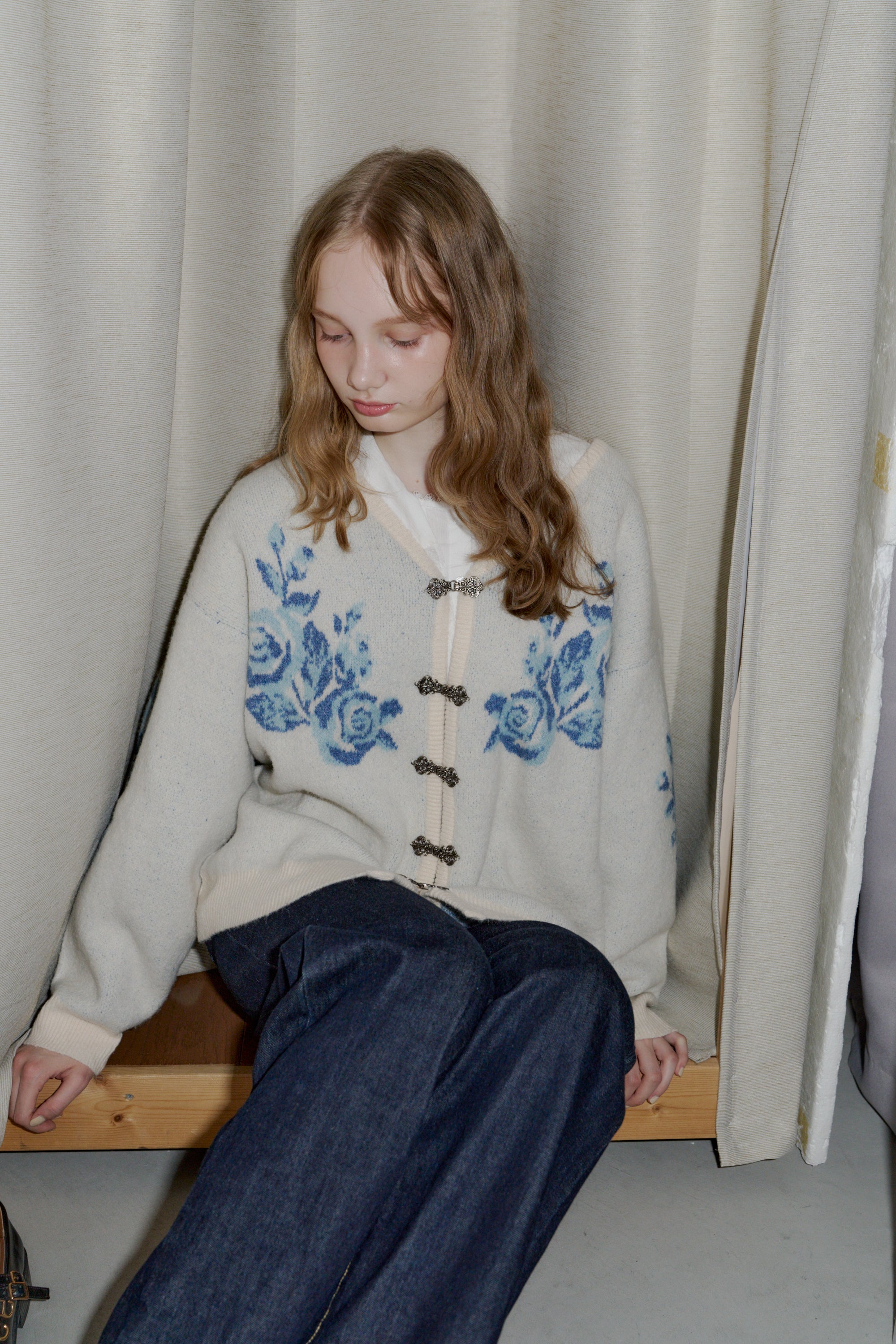 flower china cardigan