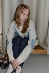 flower china cardigan【 10/15(wed.) 20:00〜release start 】