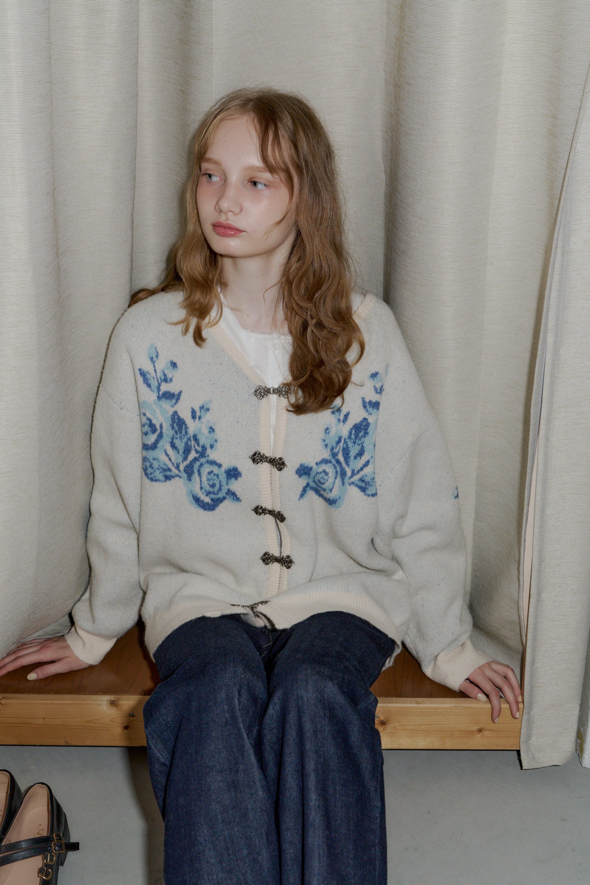 flower china cardigan