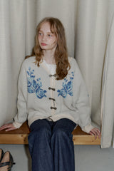 flower china cardigan【 10/15(wed.) 20:00〜release start 】