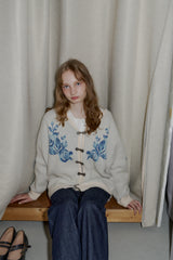 flower china cardigan【 10/15(wed.) 20:00〜release start 】