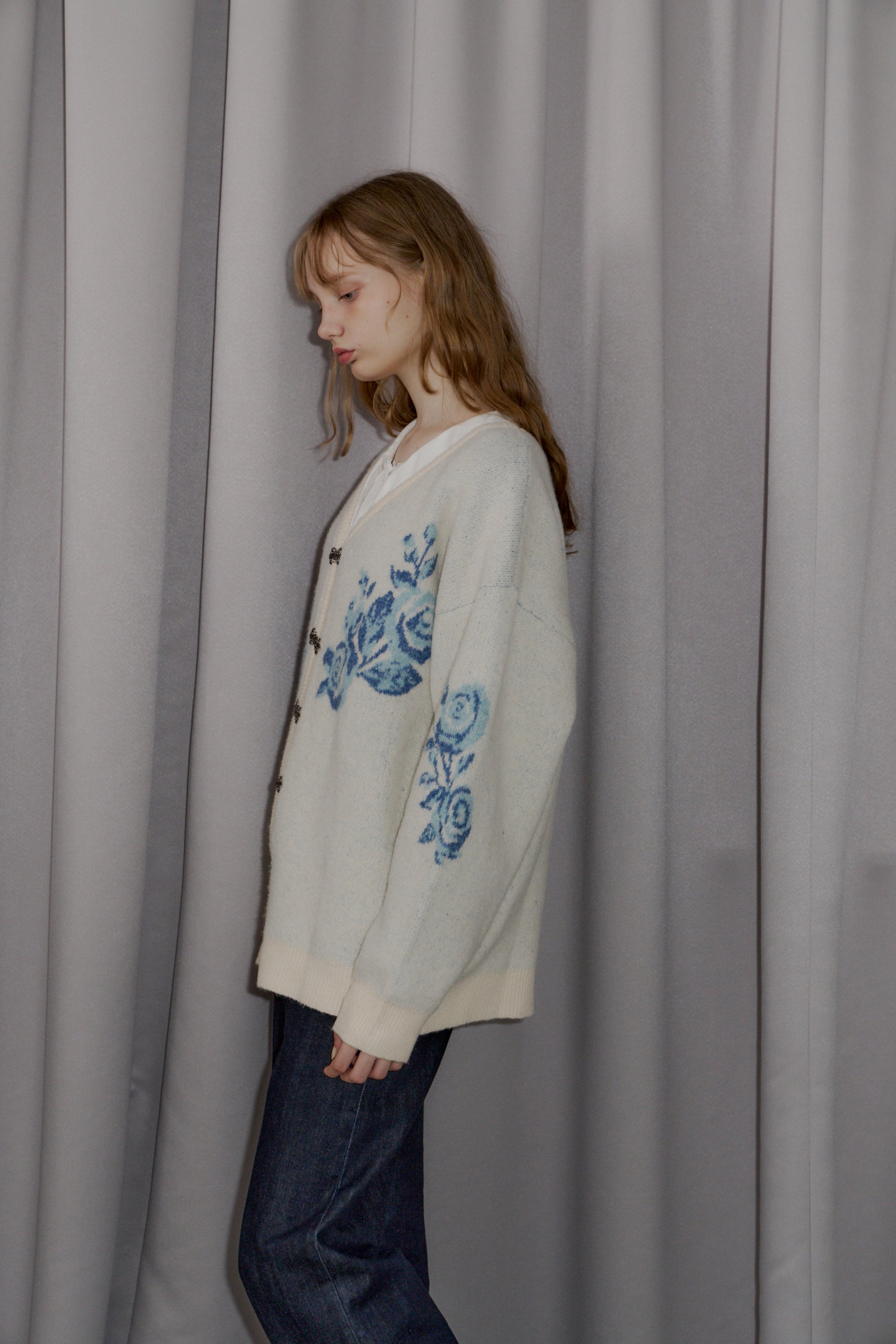 flower china cardigan
