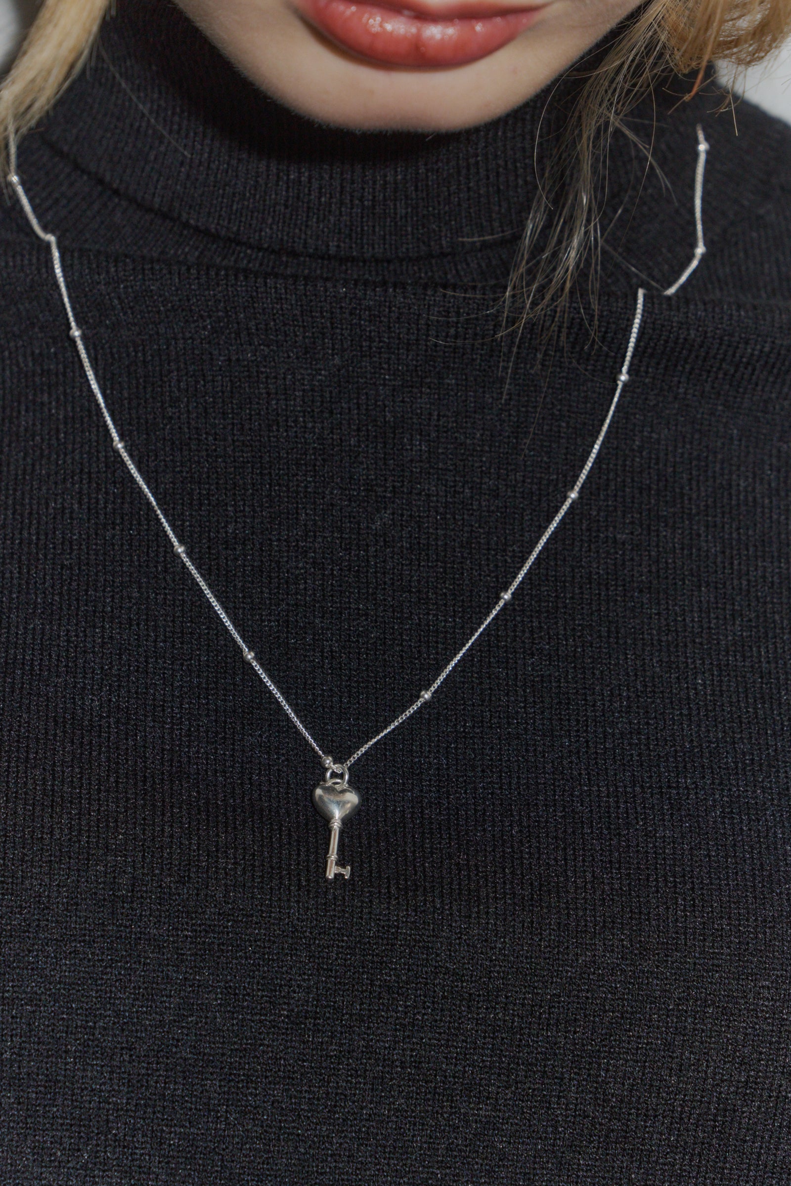 online store Exclusive 】silver925 heart key necklace – idem