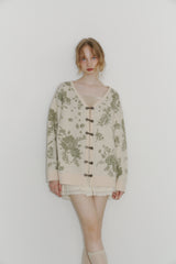 flower china cardigan【 10/15(wed.) 20:00〜release start 】