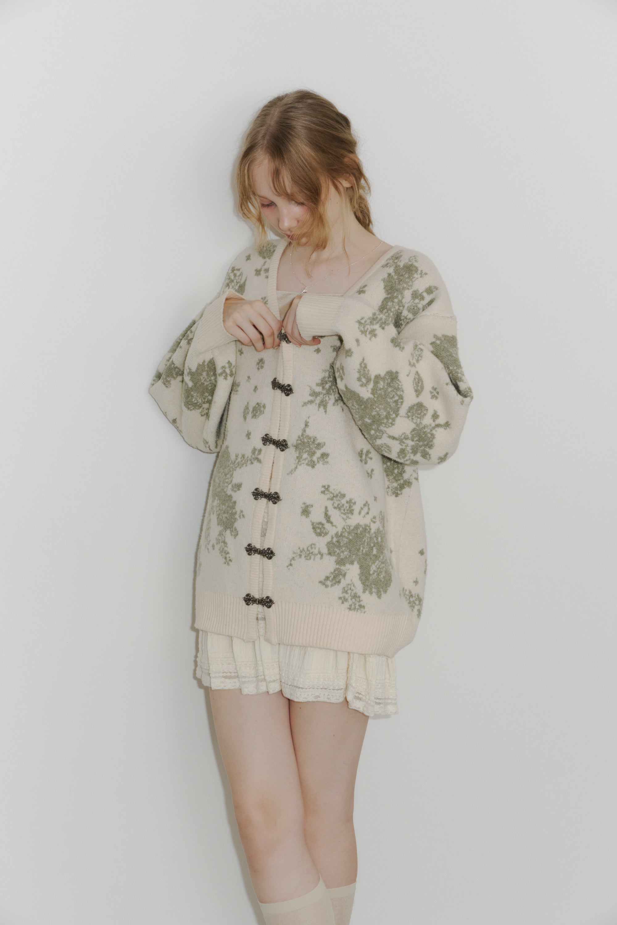 flower china cardigan