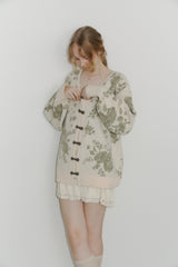 flower china cardigan【 10/15(wed.) 20:00〜release start 】