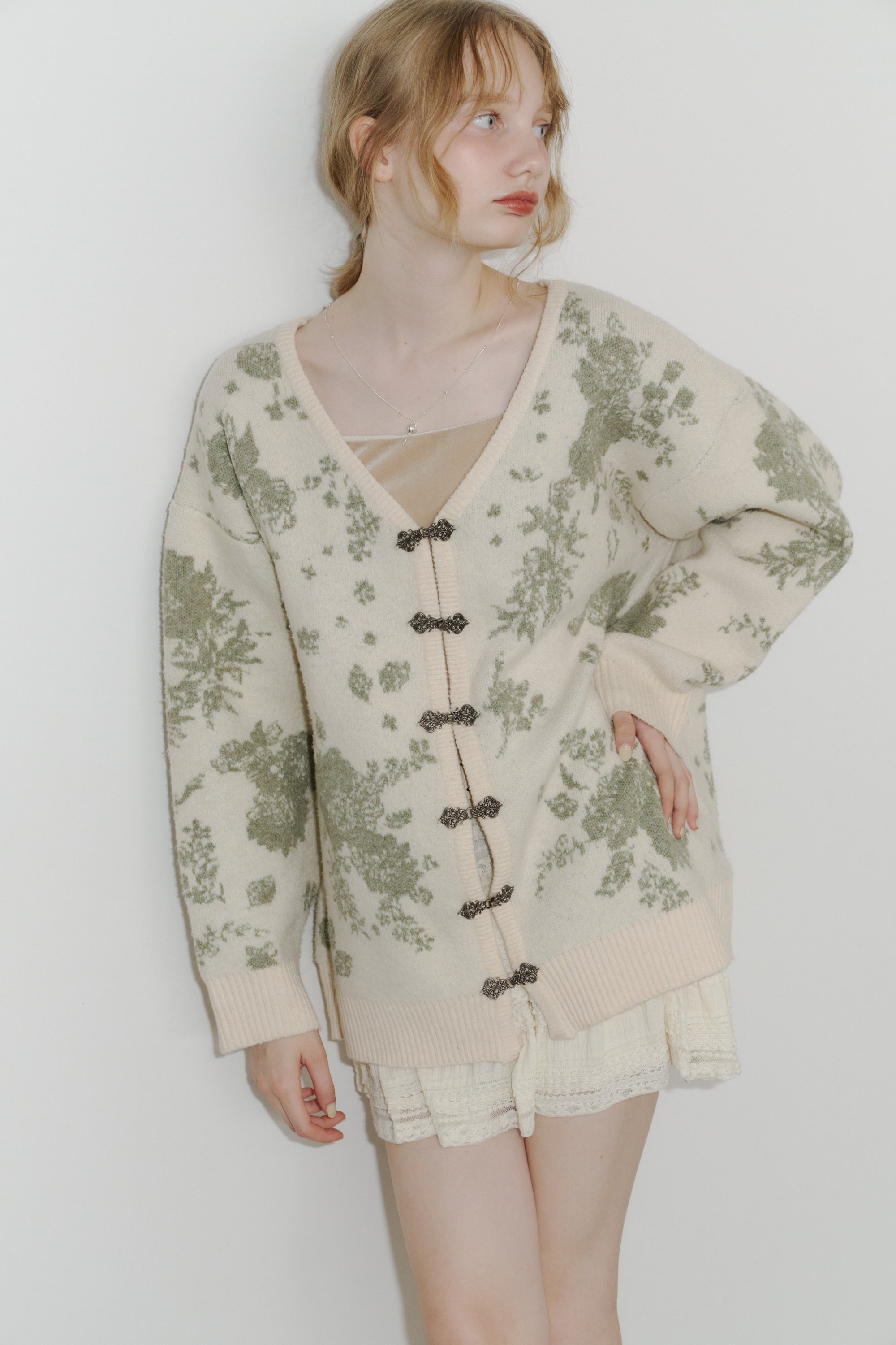 flower china cardigan