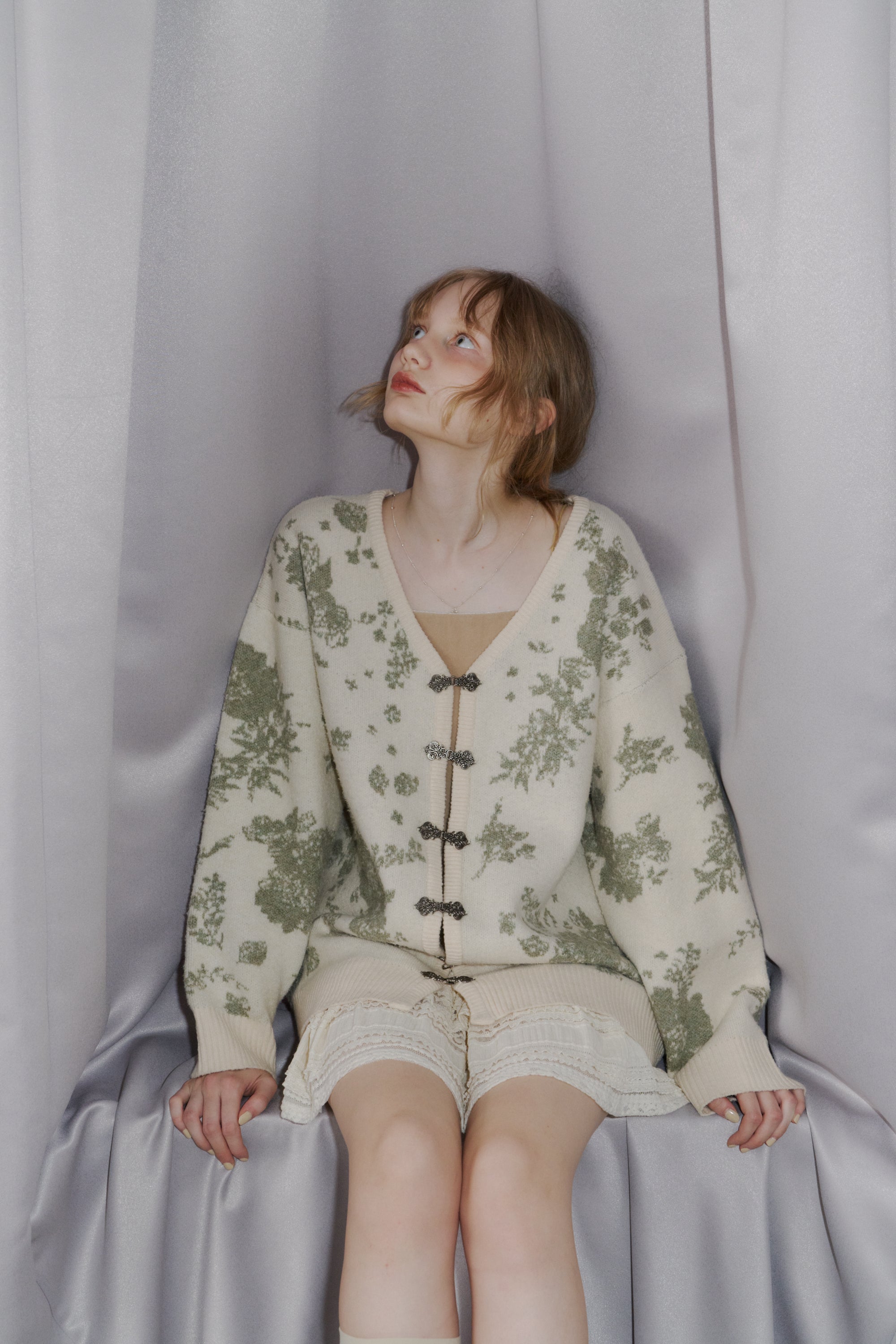 flower china cardigan