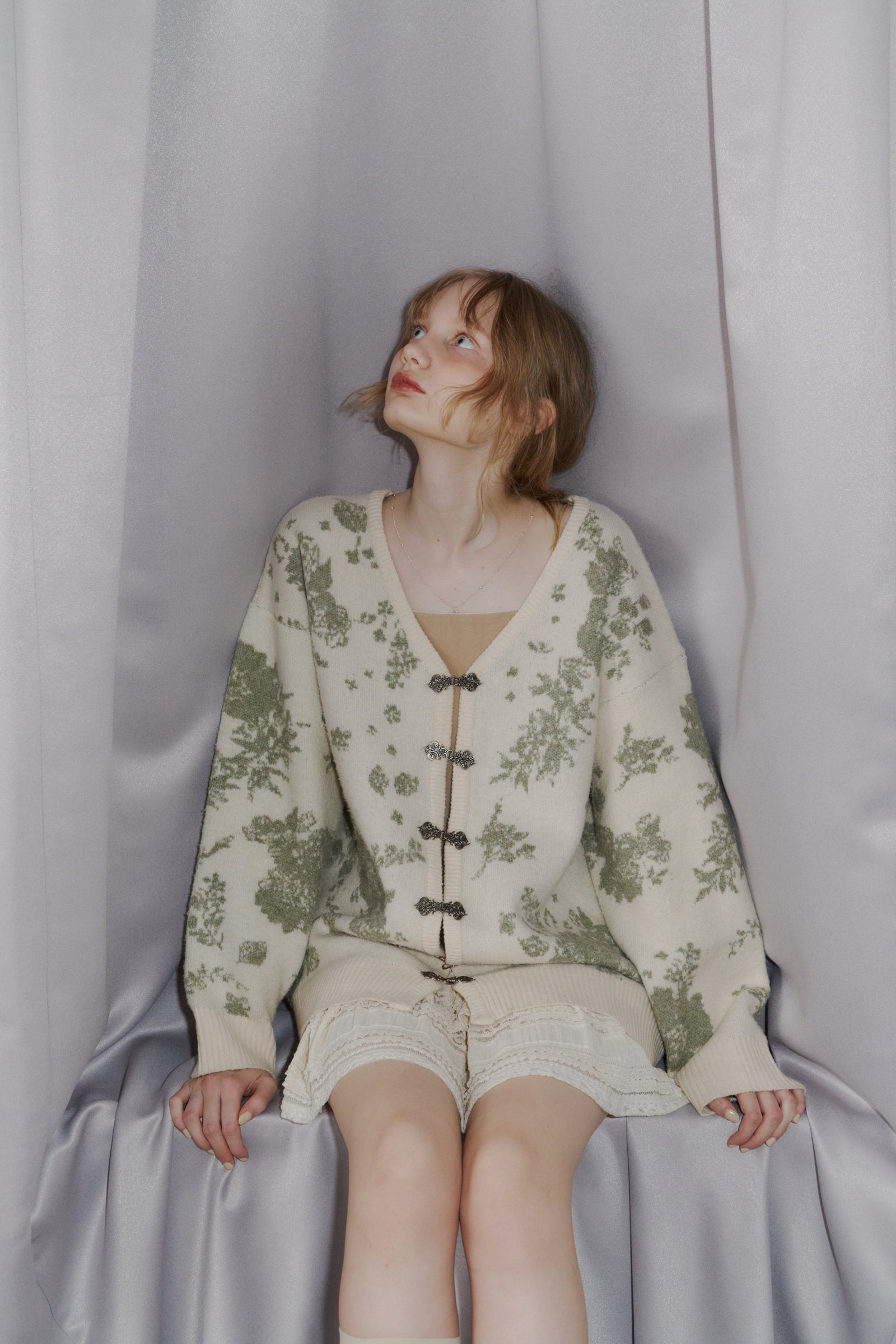 idem/カーディガン flower china cardigan – idem