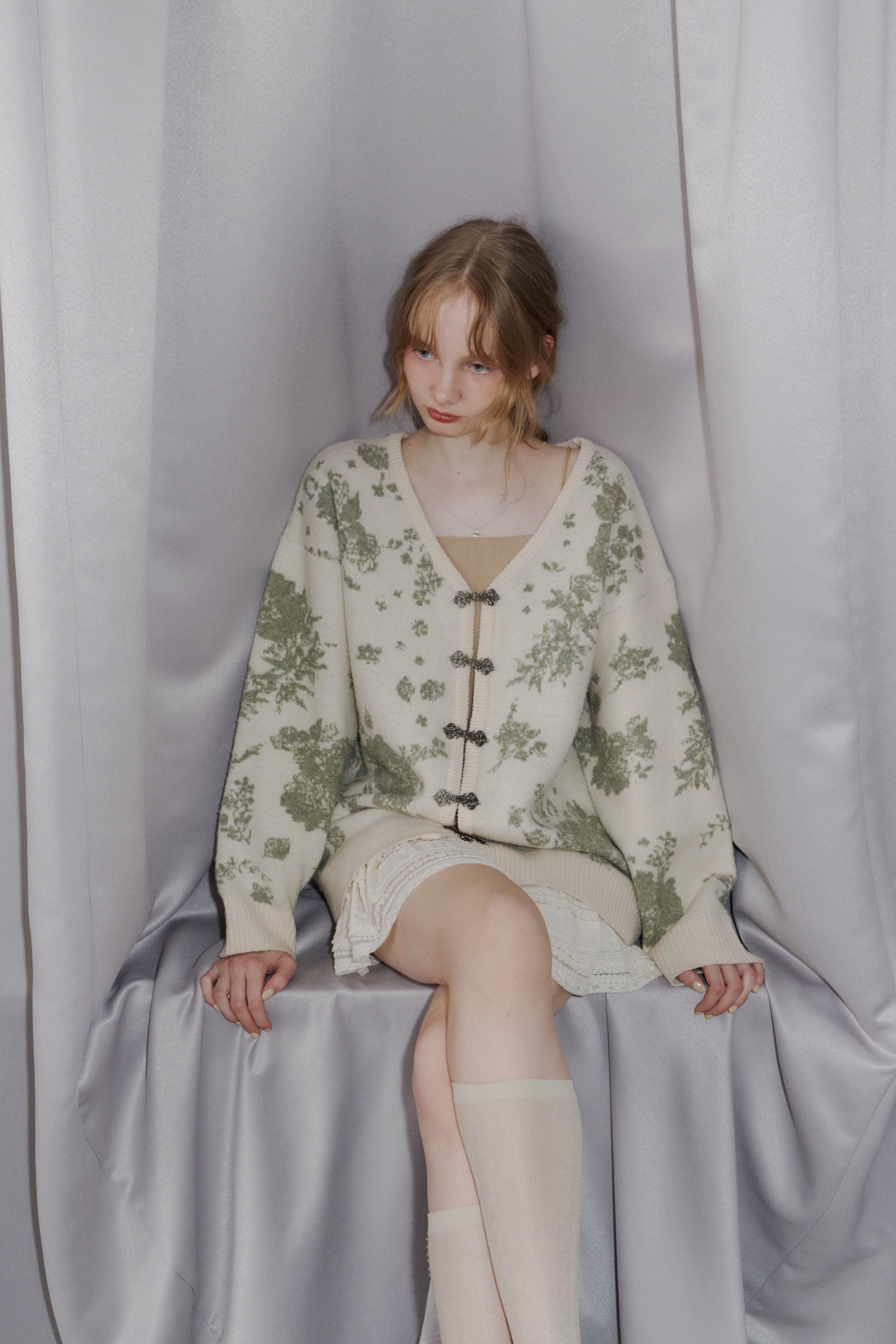 flower china cardigan