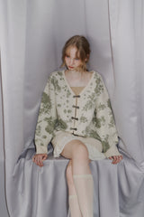 flower china cardigan【 10/15(wed.) 20:00〜release start 】