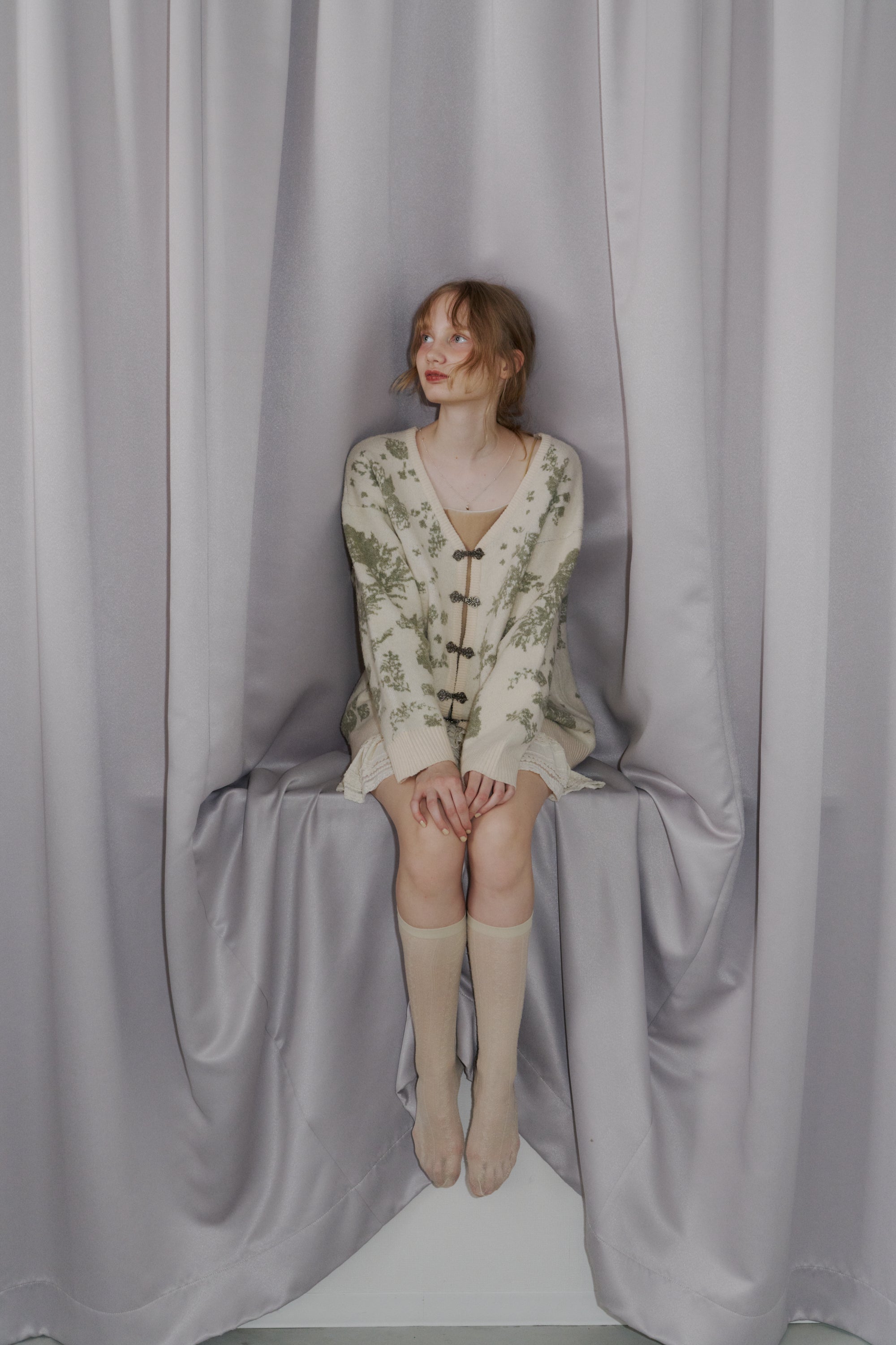 flower china cardigan