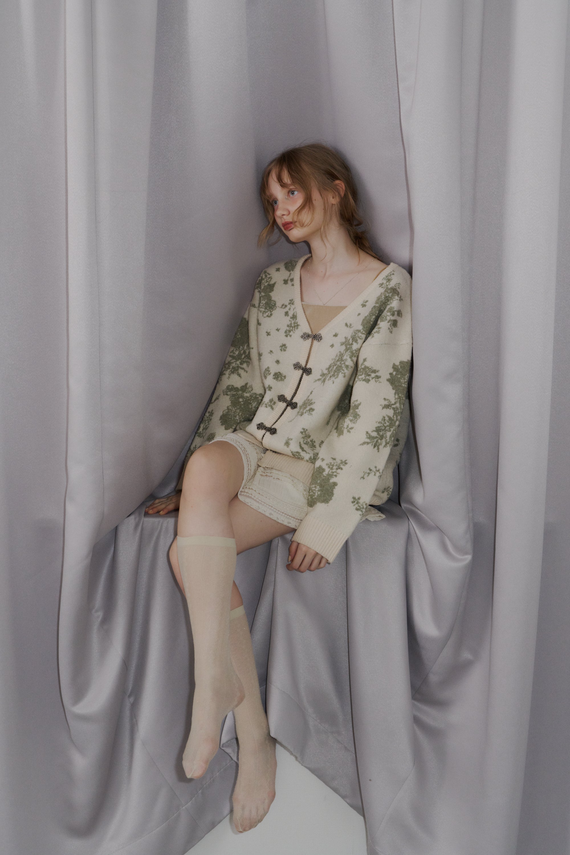 flower china cardigan