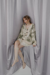 flower china cardigan【 10/15(wed.) 20:00〜release start 】