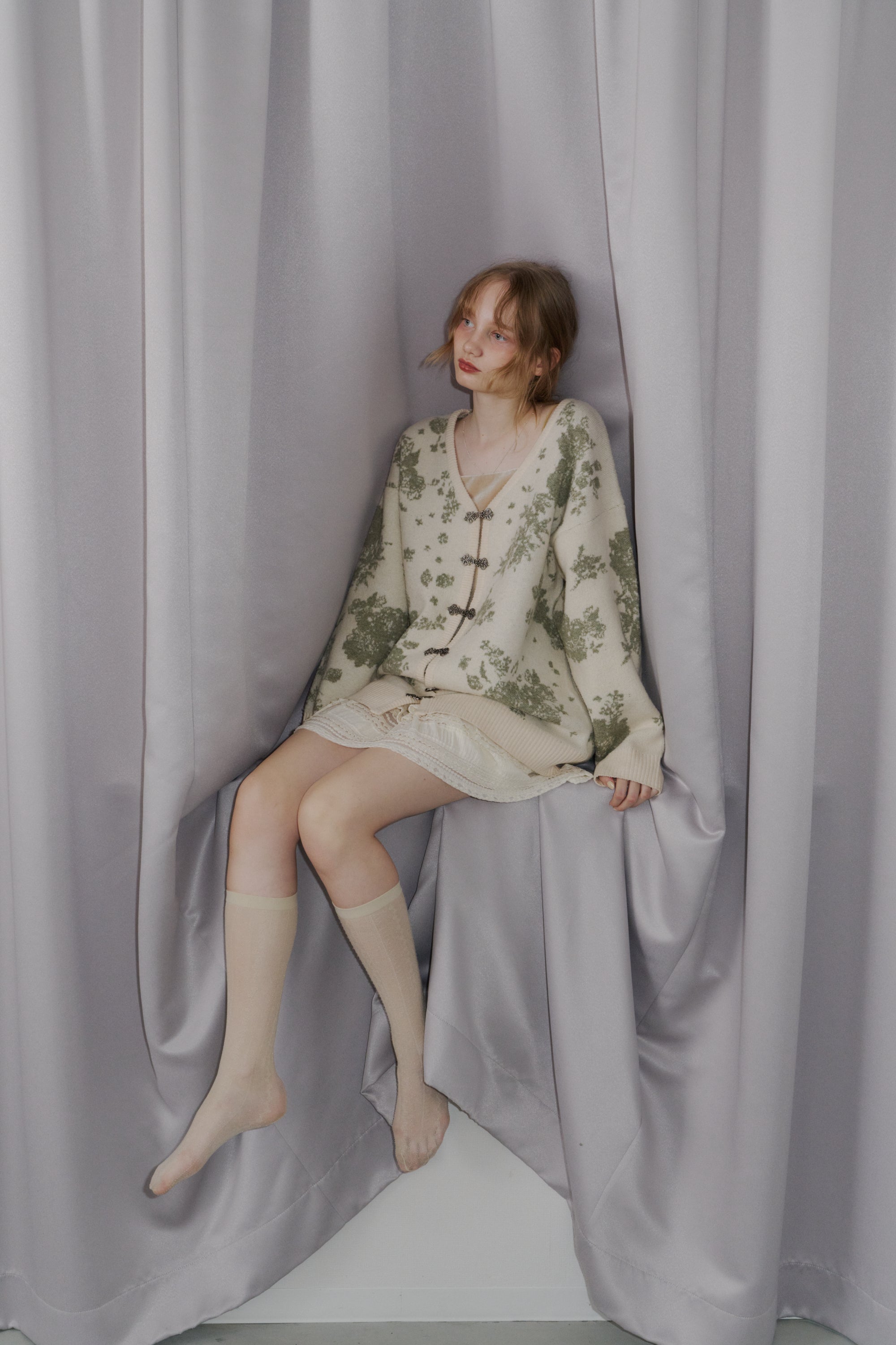 flower china cardigan