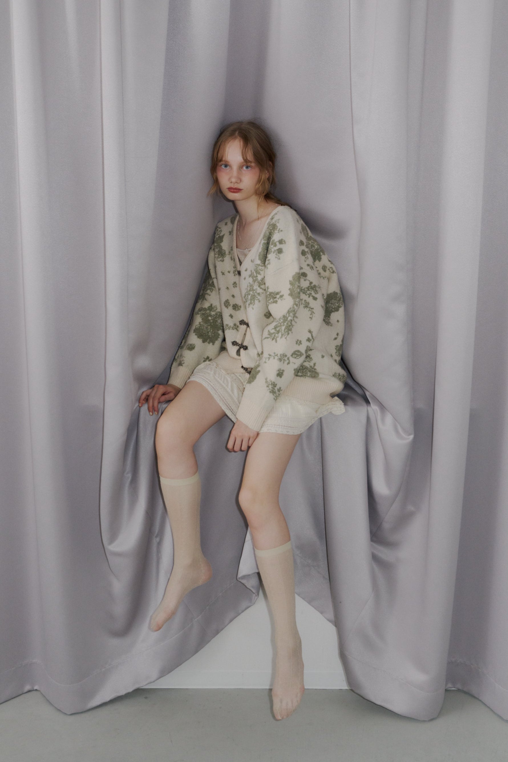 flower china cardigan