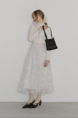 angel satin shoulder bag