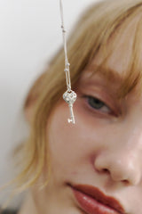 【 online store Exclusive 】silver925 heart key necklace