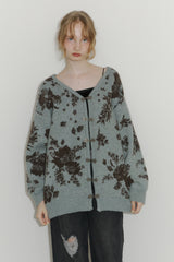 flower china cardigan【 10/15(wed.) 20:00〜release start 】
