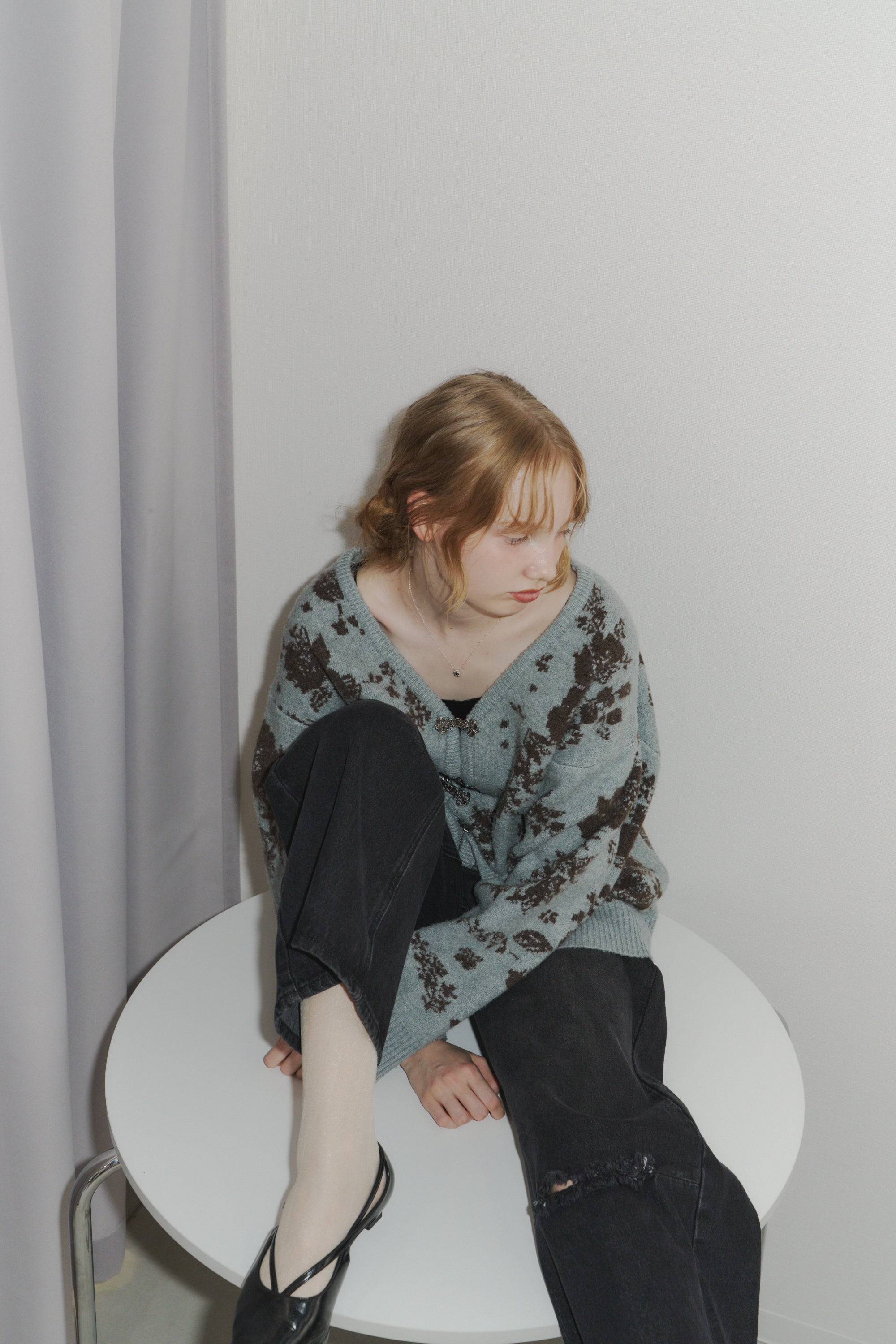 flower china cardigan