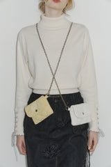 paddet chain pouch bag