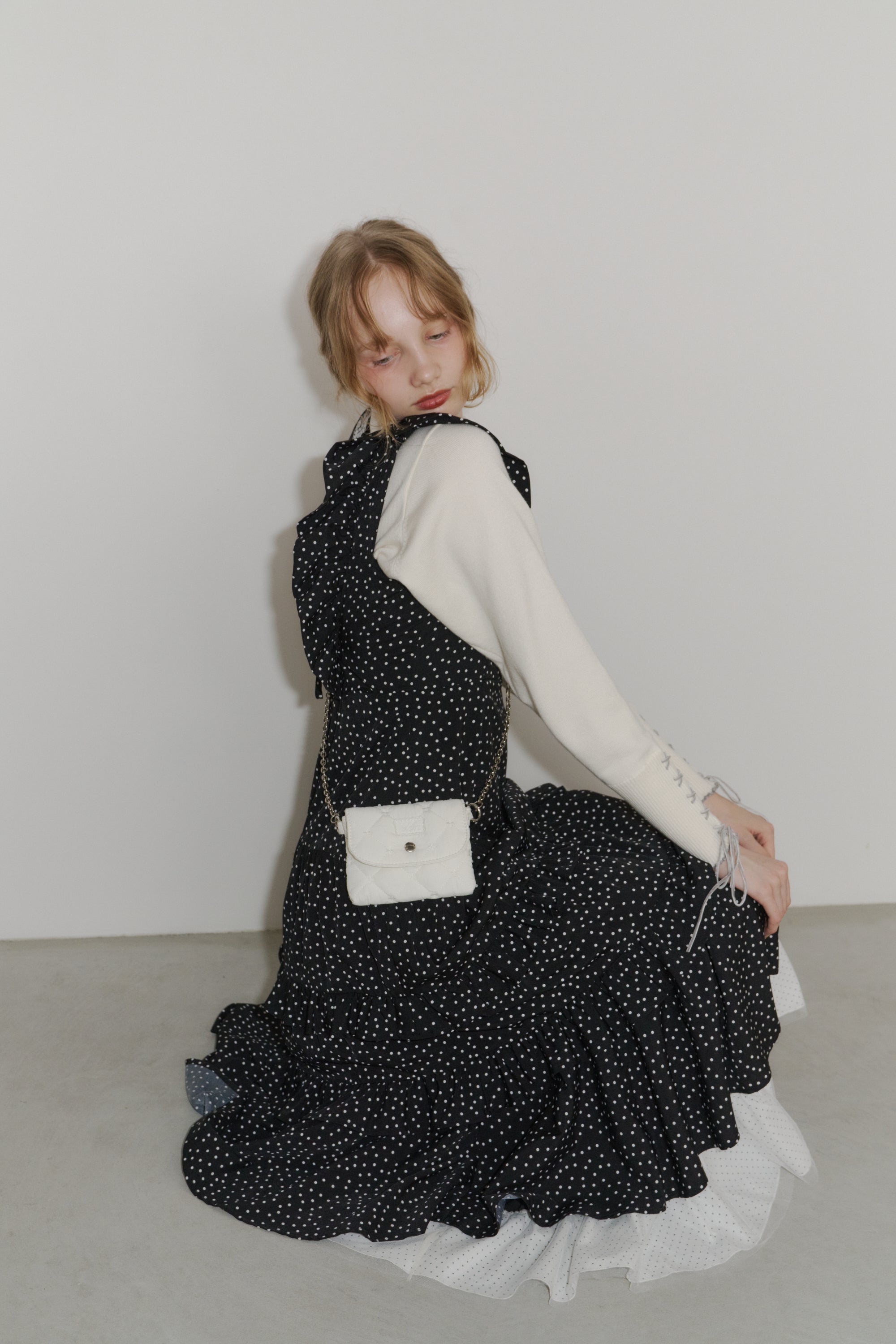 paddet chain pouch bag