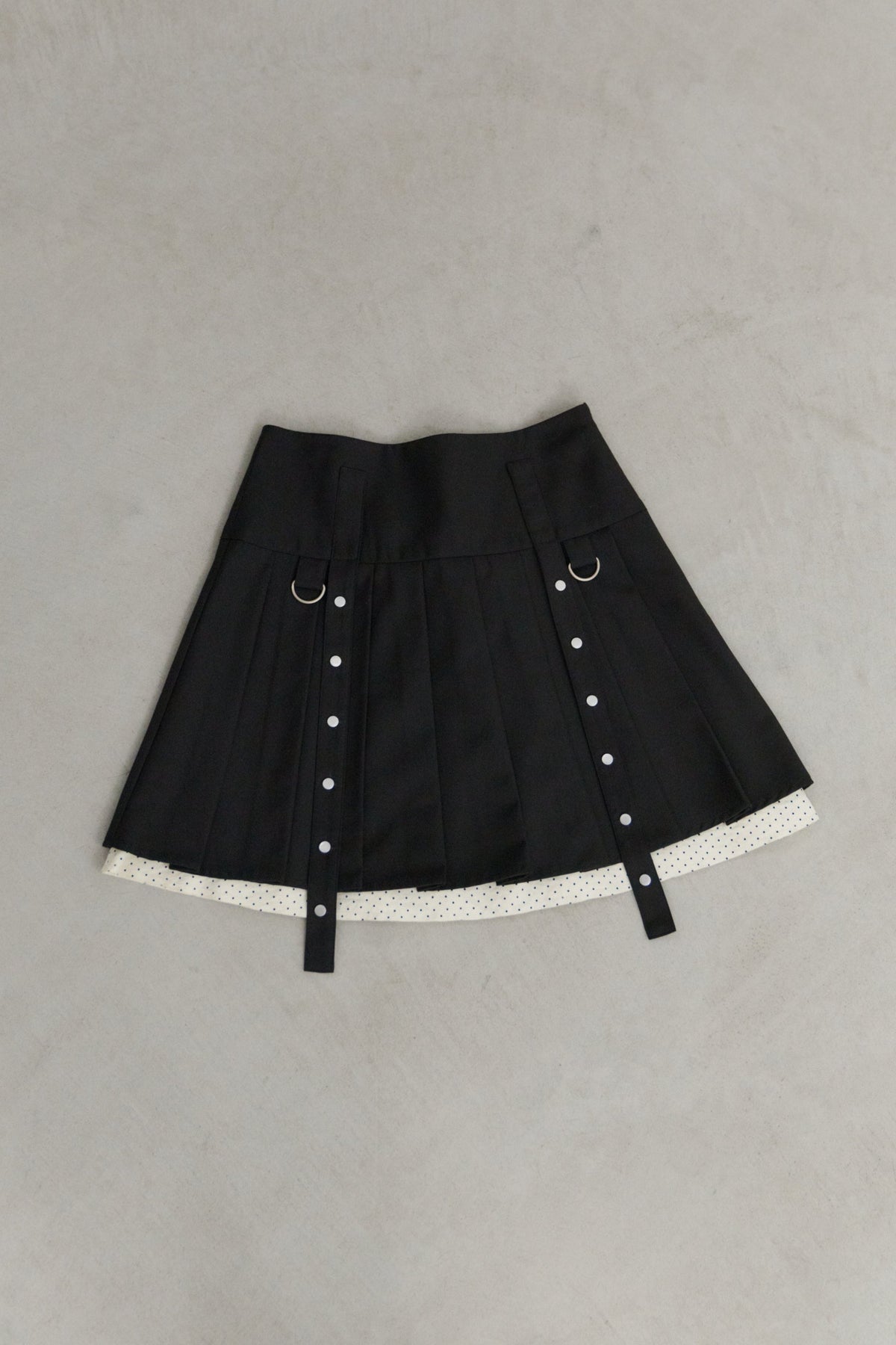 idem イデムvolume tulle butterfly dot skirt