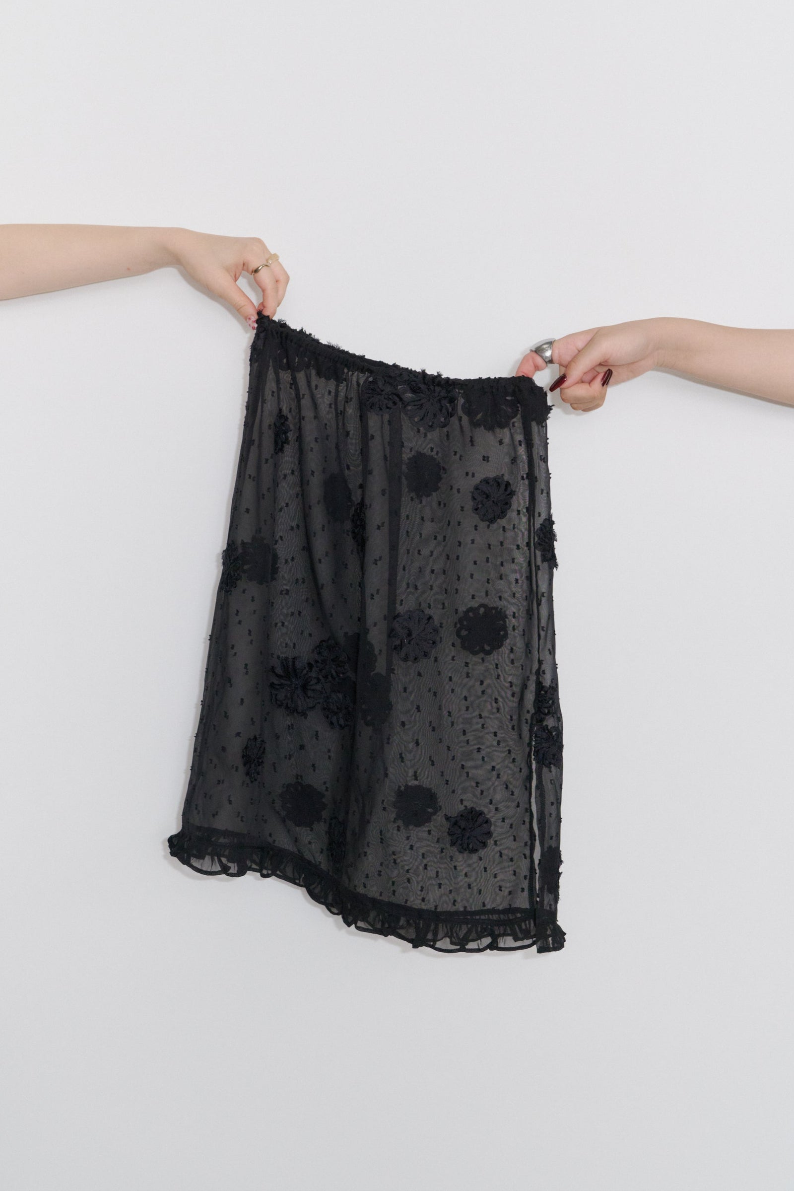 idem イデムvolume tulle butterfly dot skirt volume tulle butterfly dot skirt – idem