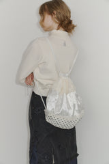 polka dot lace frill knapsack