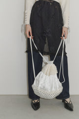 polka dot lace frill knapsack