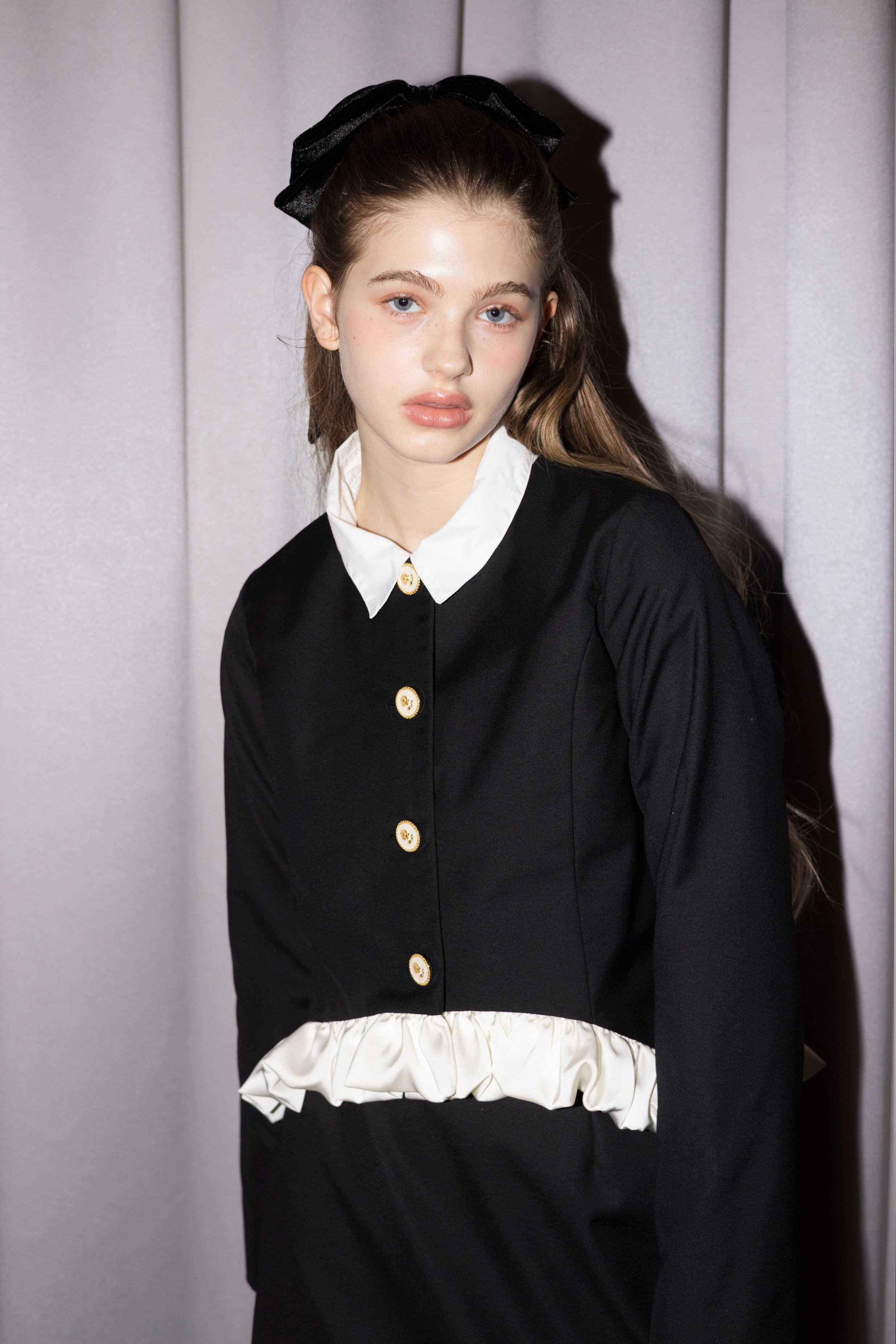 blooming frill jacket【セットアップ着用可能】