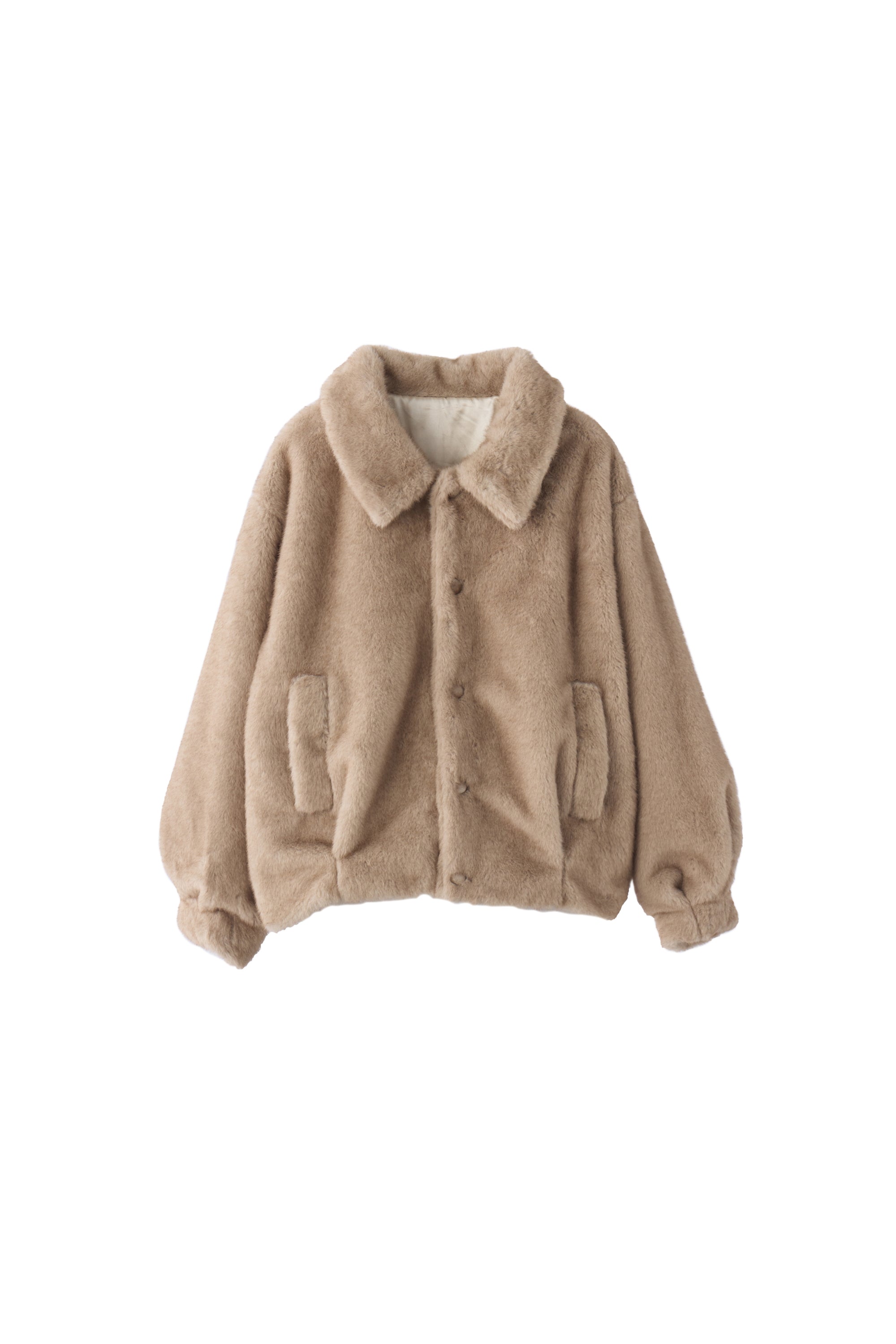 tulle brooch fur coat