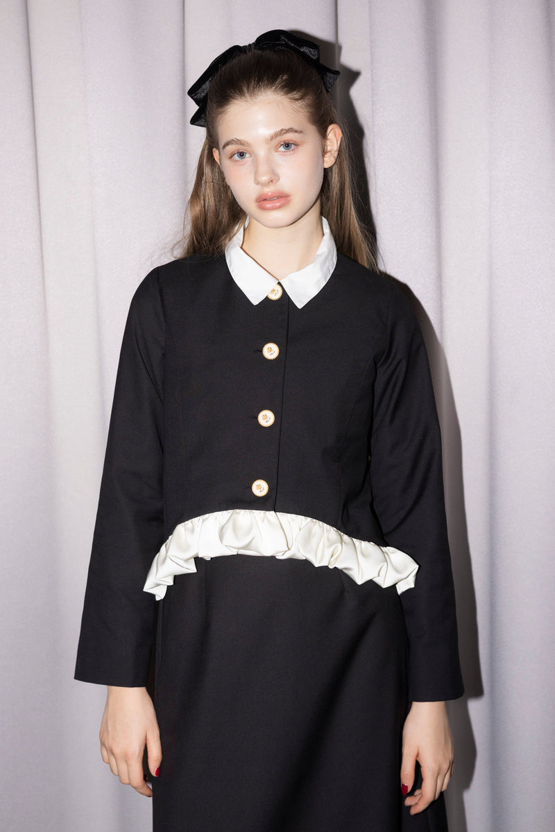 blooming frill jacket【セットアップ着用可能】 – idem