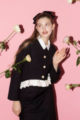 blooming frill jacket【セットアップ着用可能】