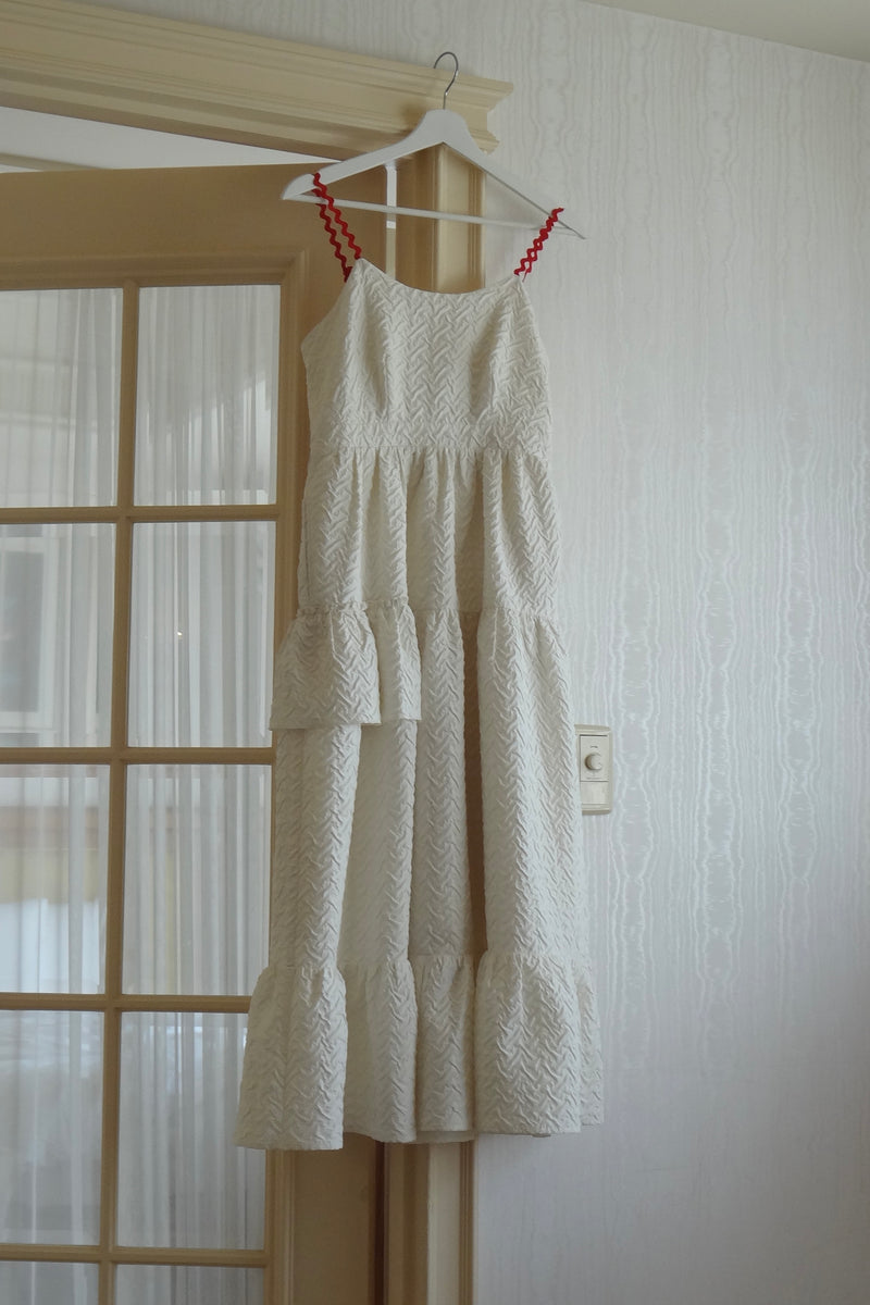 nami nami frill onepiece/なみなみデザインキャミワンピース