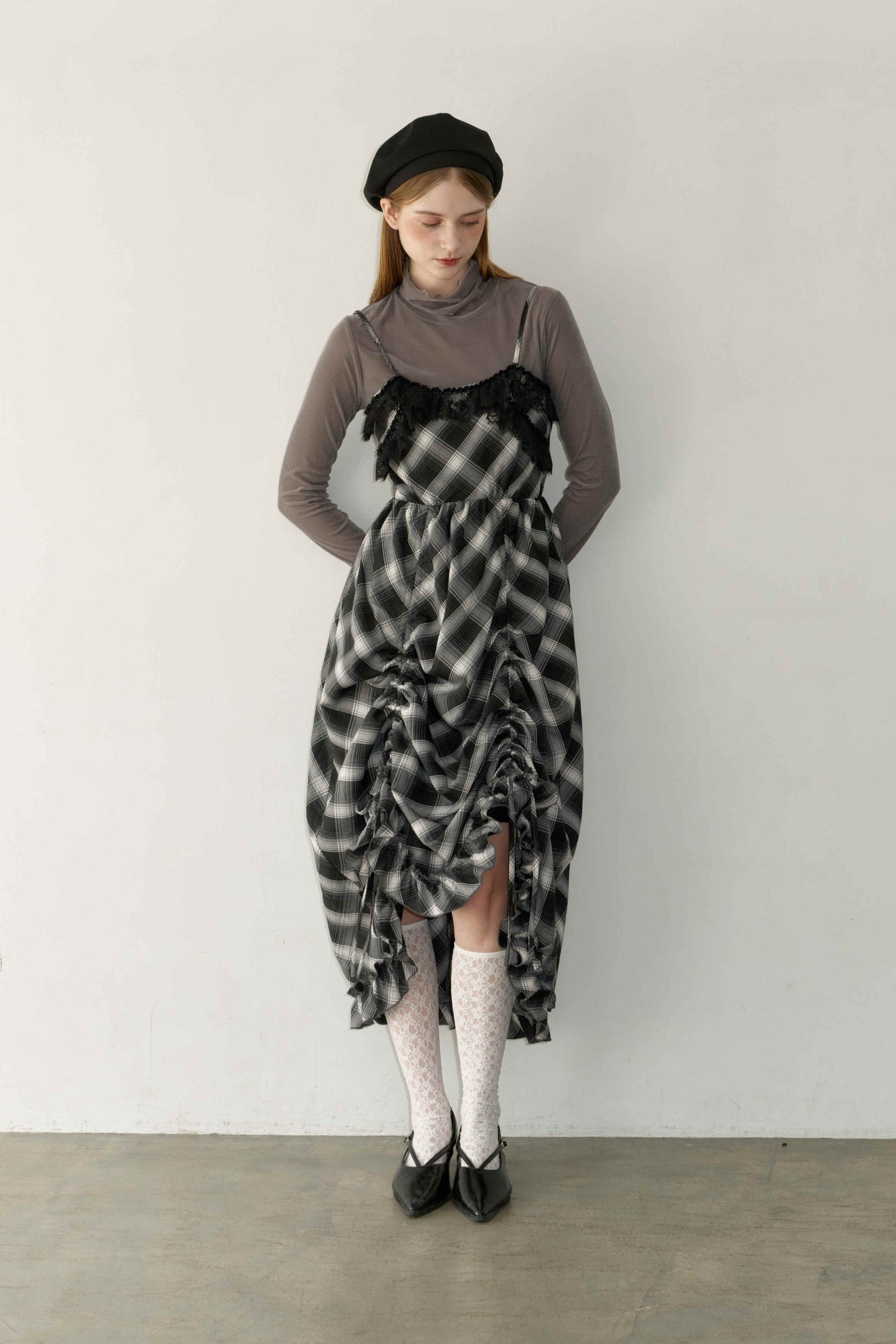 lace drawstring onepiece – idem