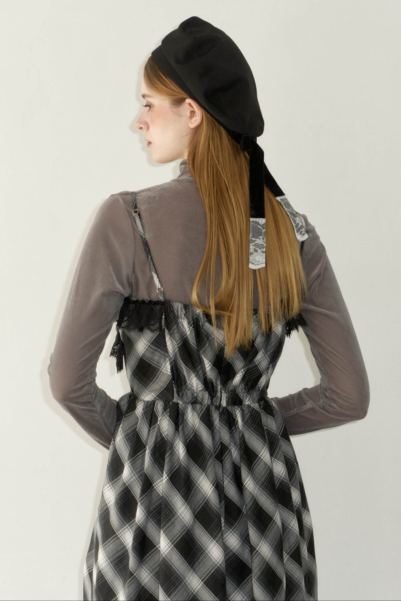 lace drawstring onepiece