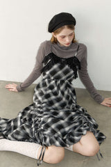 lace drawstring onepiece