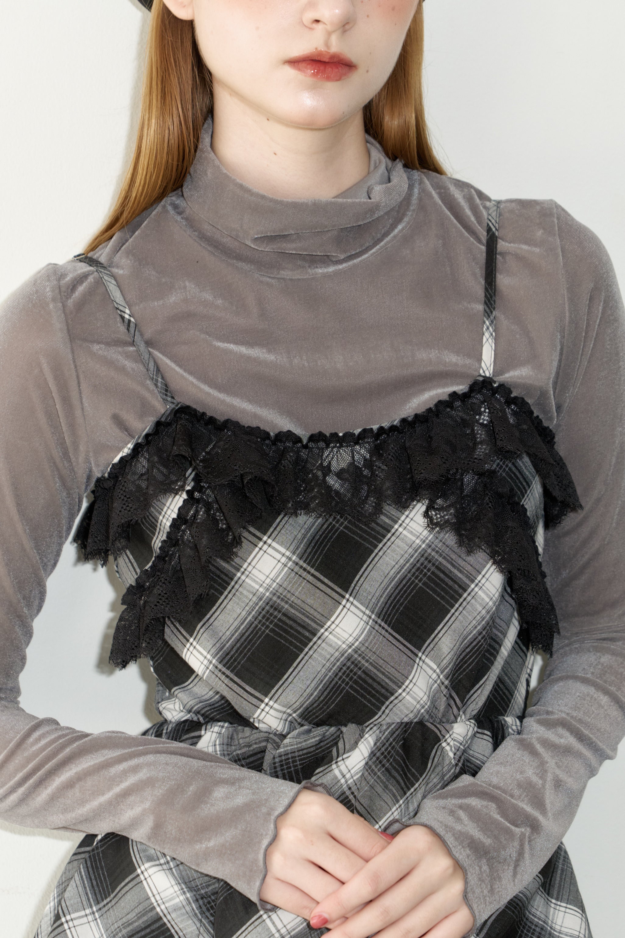 lace drawstring onepiece