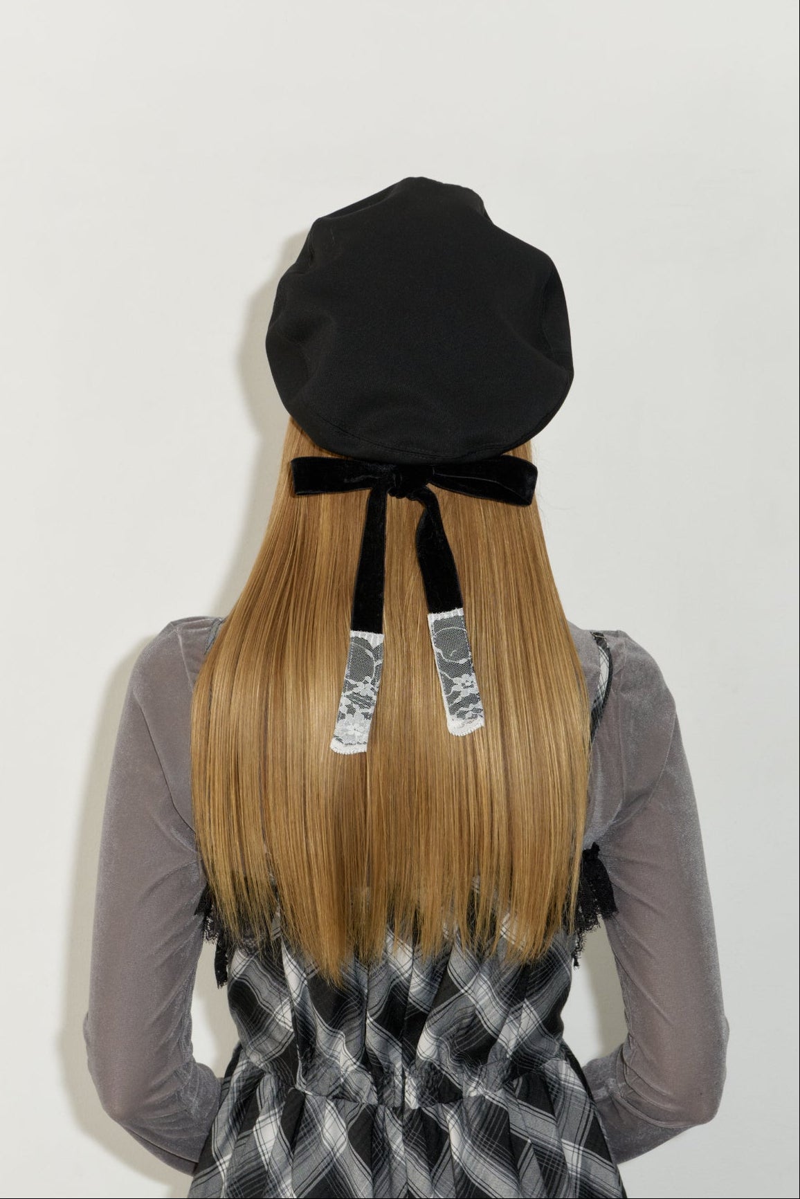 lace ribbon romantic beret