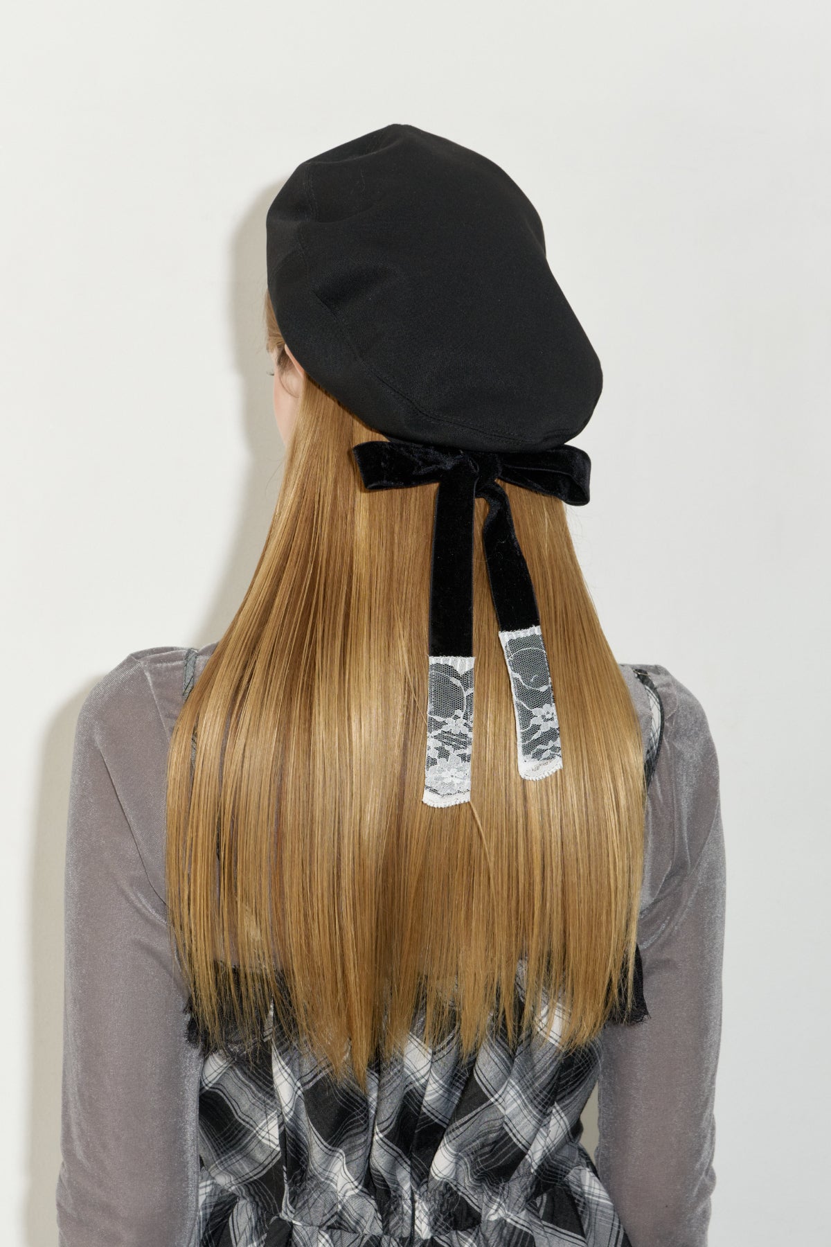 lace ribbon romantic beret