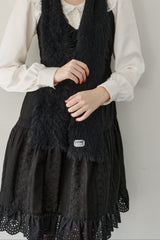 slim knit shaggy muffler